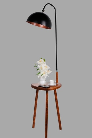 Staanlamp Zwart en Naturel