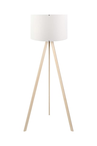Houten Staanlamp - Naturel - 60 W