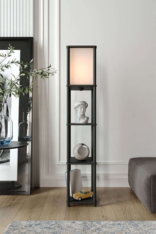 Staanlamp TierShelfLampz1 - Zwart - 40 W
