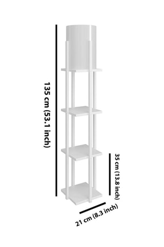 Staanlamp Nora SMK - Wit - 60 W