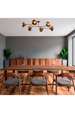 Plafondlamp Dram Goudkleurig