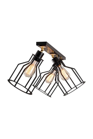 Plafondlamp Alacati  - Zwart - 3 x 100 W