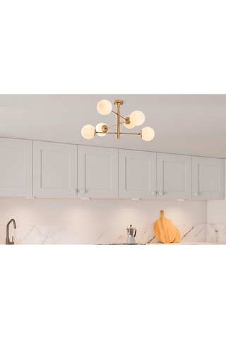 Hanglamp Arge - Goudkleurig - 6 x 40 W