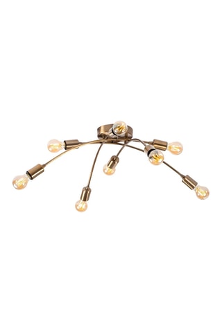 Plafondlamp Banana - Goudkleurig - 8 x 60 W