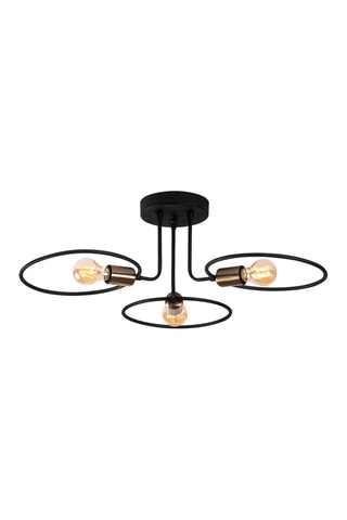 Hanglamp Circle - Zwart - 3 x 60 W