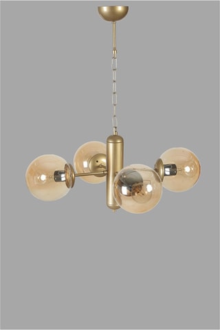 Hanglamp Bankok 4 - Goudkleurig - 4 x 60 W