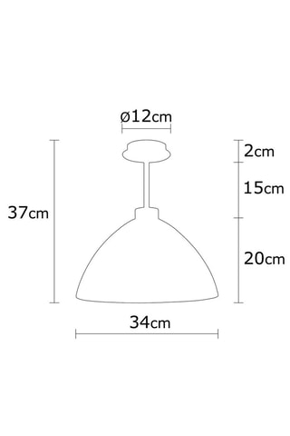 Hanglamp Bergama - Goudkleurig - 40 W
