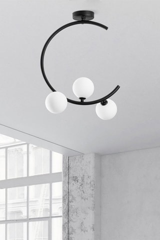 Plafondlamp - Zwart en Wit - 3 x 10 W