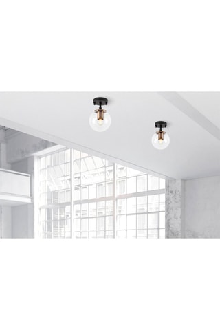 Plafondlamp Atmaca Zwart en Wit