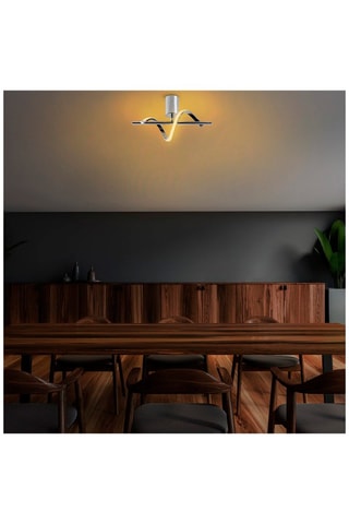 Ledplafondlamp Likma Zilverkleurig