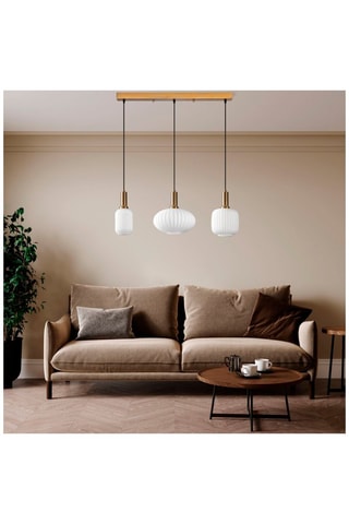 Hanglamp Asker - Goudkleurig - 3 x 40 W