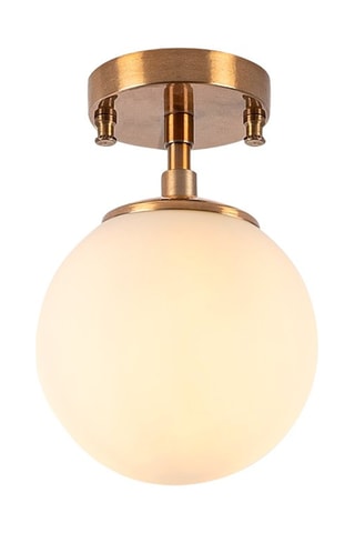 Plafondlamp - Goudkleurig en Geel - 15 W