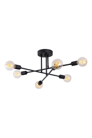 Hanglamp Flower - Zwart - 6 x 40 W