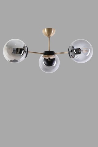 Hanglamp Venus - Zilverkleurig en Zwart - 3 x 60 W