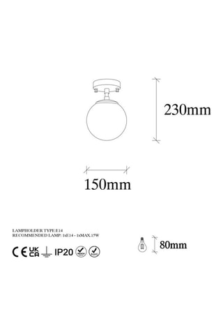 Plafondlamp - Zwart en Goudkleurig - 15 W