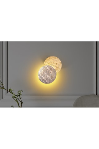 Ledwandlamp Yosma - Wit en Goudkleurig - 5 W