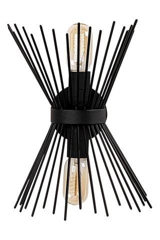 Wandlamp Kirpi - Zwart - 2 x 40 W