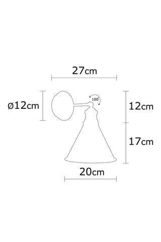 Wandlamp Berceste - Bronskleurig - 40 W