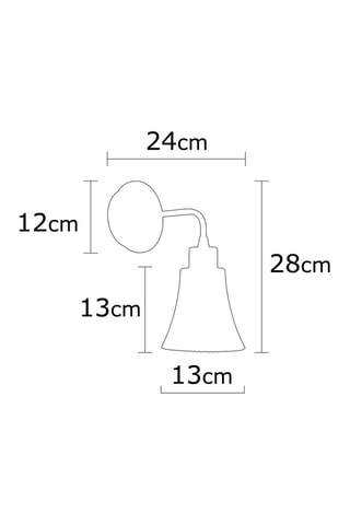 Houten Wandlamp - Goudkleurig en Naturel - 40 W