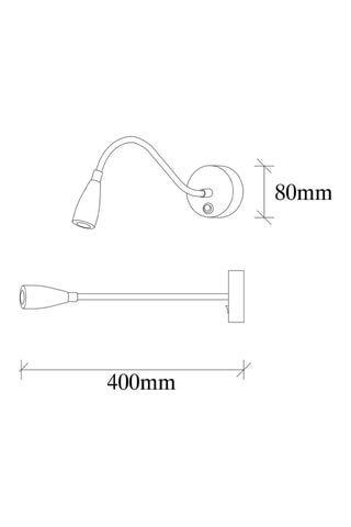 Wandlamp - Zwart - 40 W