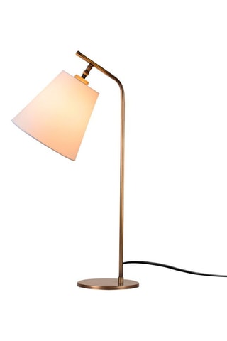 Tafellamp Salihini - Goudkleurig en Beige - 60 W