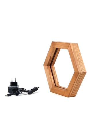 Houten Ledtafellamp Naturel