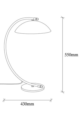 Tafellamp Sivani Zwart en Goudkleurig - 100 W