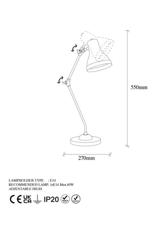 Tafellamp Goudkleurig