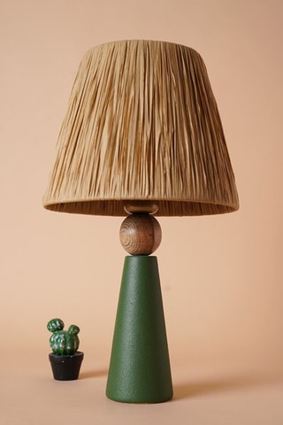Tafellamp Groen en Naturel - 60 W
