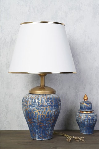 Tafellamp YL203 - Blauw en Wit - 60 W