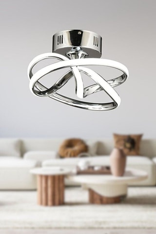 Ledplafondlamp - Zilverkleurig