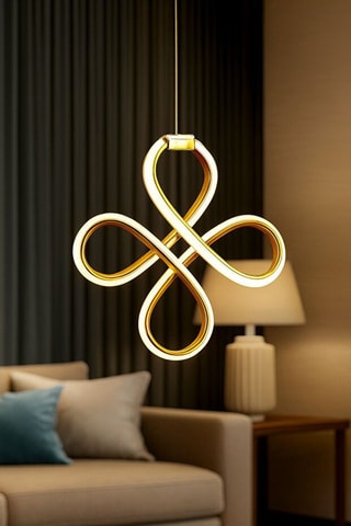 Ledhanglamp - Goudkleurig