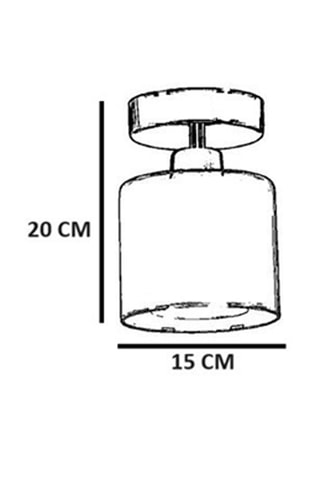 Plafondlamp - Beige - 40 W
