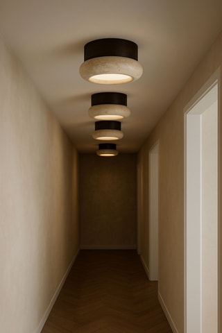 Plafondlamp - Walnoothout - 10 W