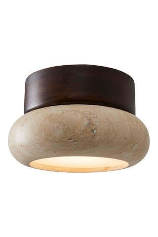 Plafondlamp - Walnoothout - 10 W