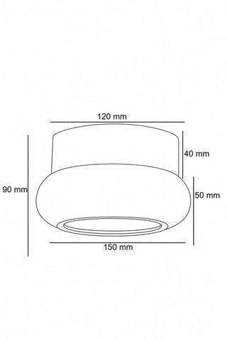 Plafondlamp - Walnoothout - 10 W