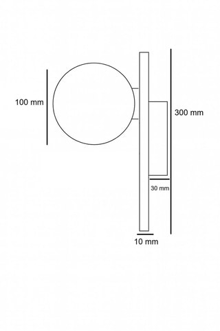 Wandlamp - Beige - 10 W
