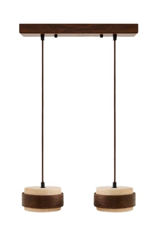 Hanglamp - Beige - 2 x 40 W