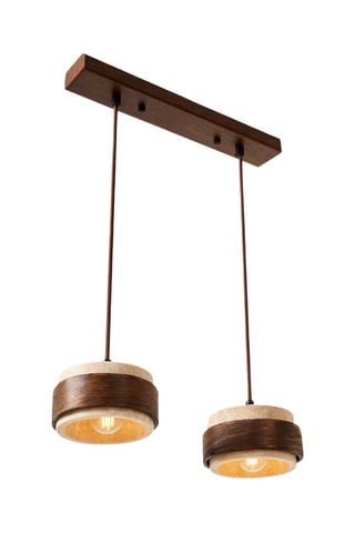 Hanglamp - Beige - 2 x 40 W