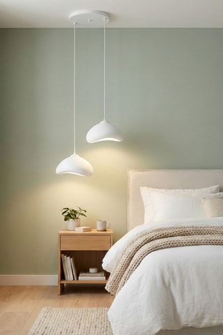 Hanglamp - Wit - 2 x 40 W