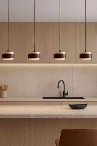 Hanglamp - Beige - 4 x 40 W