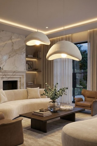 Hanglamp - Wit - 2 x 40 W