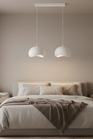 Hanglamp - Wit - 2 x 40 W