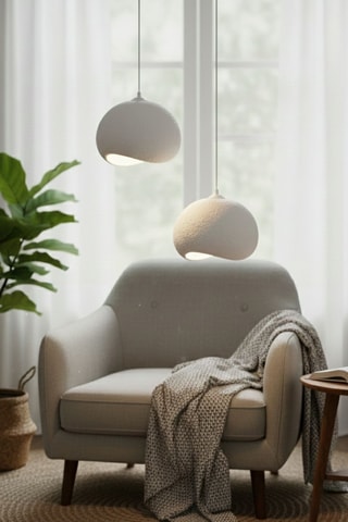 Hanglamp - Wit - 2 x 40 W