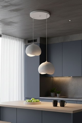 Hanglamp - Wit - 2 x 40 W