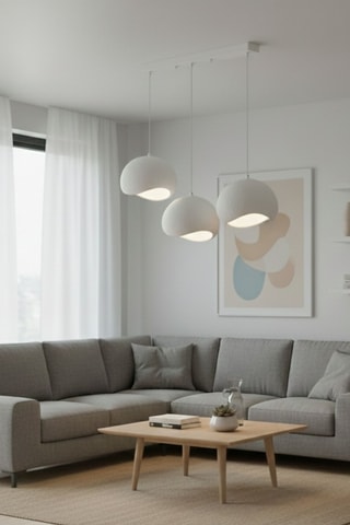 Hanglamp - Wit - 3 x 40 W