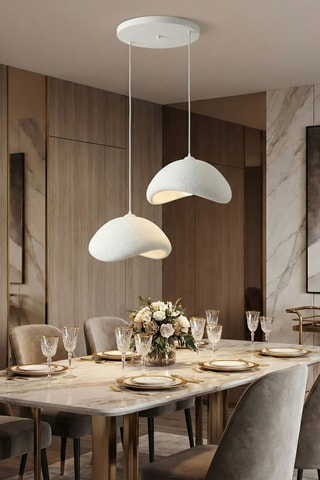 Hanglamp - Wit - 2 x 40 W