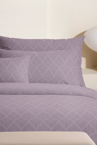 Funda de almohada de satén de algodón 80 hilos/cm² - Violeta