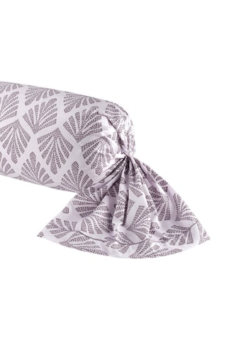 Funda de almohada de satén de algodón 80 hilos/cm² Harmonie végétale - Lila