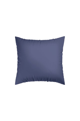 2 fundas de almohada de satén de algodón 80 hilos/cm² Uni - Azul